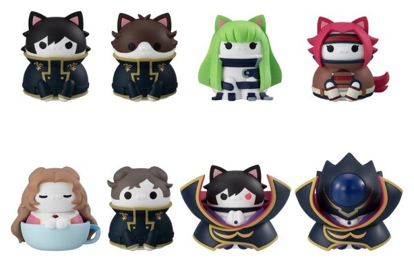Code Geass: Lelouch of the Rebellion Mega Cat Project Minifiguren Code Genyass 3 cm Blind Box Sortiment (8)