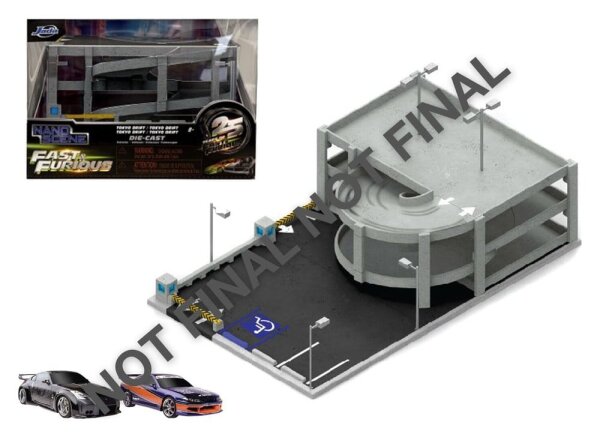 Fast & Furious Nano Scene Diorama Tokyo Drift Garage