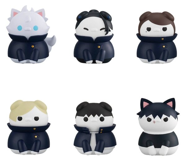 Jujutsu Kaisen Mega Cat Project Jujutsu Cats Hidden Inventory/Premature Death Ver. Minifiguren 3 cm Blind Box Display (8) (Repeat)