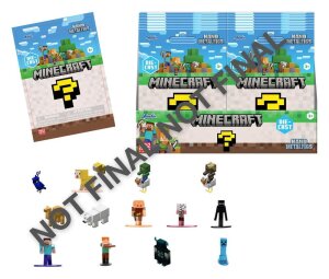Minecraft Nano Metalfigs Minifiguren Blind Pack Display (24)