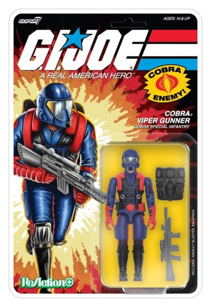G.I. Joe ReAction+ Actionfigur Wave 09 Cobra Viper Gunner