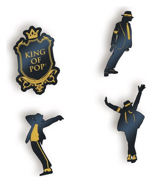 Michael Jackson Ansteck-Pins Set (4)