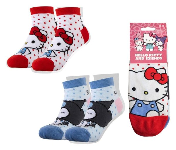 Sanrio Socken 2er-Pack Hello Kitty Short 36-43