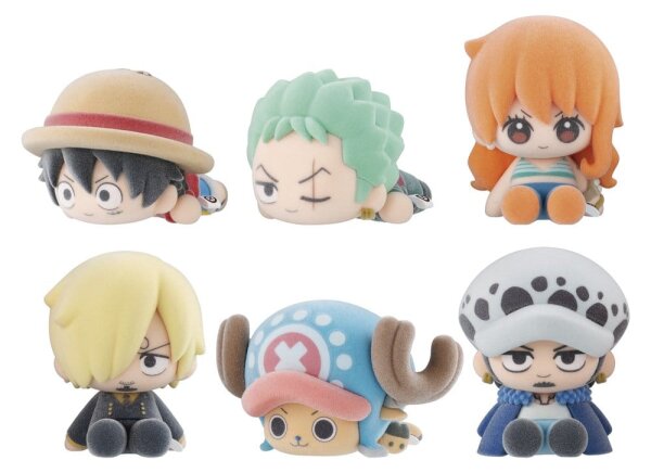 One Piece Nuippo Blind Box Minifiguren 6 cm Display (6)