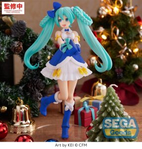 Character Vocal Series 01: Hatsune Miku High Premium PVC Figur Hatsune Miku Sapphire Christmas Ver. 21 cm