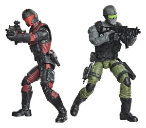 G.I. Joe Classified Series Actionfiguren & Fahrzeuge Set Snake Eyes & Varmint ATV vs. Stealth Viper & Cobra Stealth Flight Pod (Trubble Bubble) 15 cm