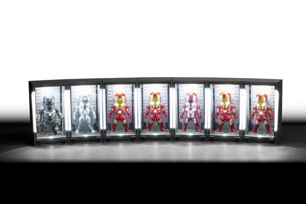 Marvel Mini Egg Minifiguren Iron Man Hall of Armor Blind Box Sortiment (6) 8 cm