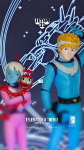 Ulysse 31 Neon Figur 1/9 Telemachus & Themis 20 cm