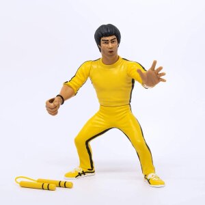 Bruce Lee Zombie Sailors Toys Actionfigur Yellow Tracksuit 11 cm