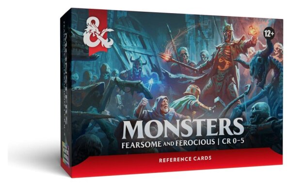 Dungeons & Dragons RPG Referenzkarten: Monster (Furchterregend und Wild) *EN*