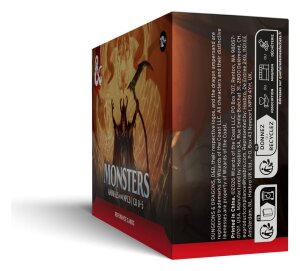 Dungeons & Dragons RPG Referenzkarten: Monster (Tiere und NSCs) *EN*