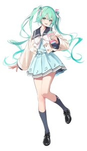 Hatsune Miku Sweet School Life PVC Figur Pure Version 18 cm