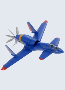 Royal Space Force: The Wings of Honnêamis Plastic Model Kit 1/72 Honneamise Oukoku Air Force Fighter Schira-DOW 3rd (Two-seater) 21 cm