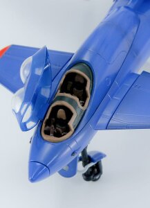 Royal Space Force: The Wings of Honnêamis Plastic Model Kit 1/72 Honneamise Oukoku Air Force Fighter Schira-DOW 3rd (Two-seater) 21 cm