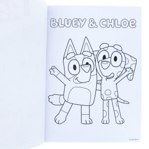 Bluey Malbuch A4 & Sticker Set