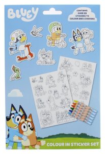 Bluey Sticker-Malset