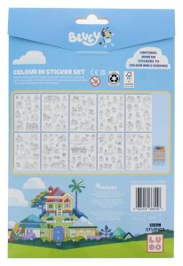 Bluey Sticker-Malset