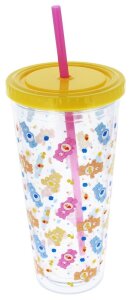 Glücksbärchis Becher mit Strohhalm 350 ml