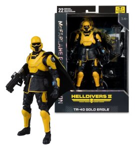 Helldivers II McFarlane Gaming Edition Actionfigur T4-40 Gold Eagle 18 cm