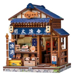 Miniature House Model Kit Fukuoka Mentaiko Kitchen 11 x 9 cm
