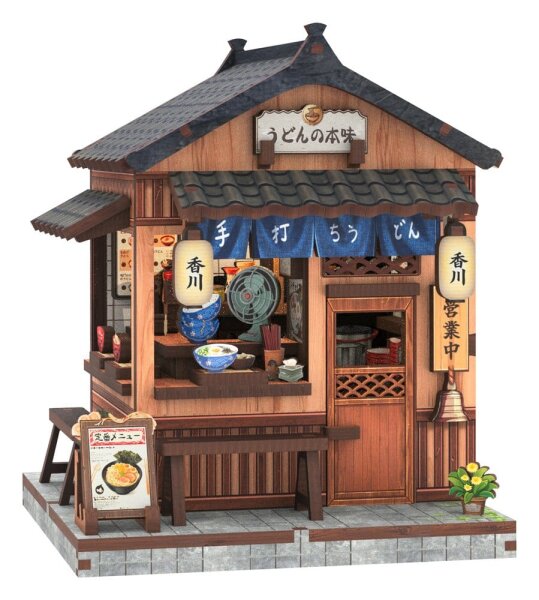 Miniature House Model Kit Kagawa Udon House 11 x 9 cm