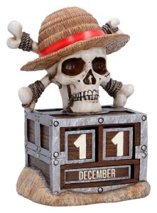 One Piece Ewiger Kalender Luffy Jolly Roger 16 cm