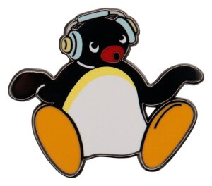 Pingu Ansteck-Pin Headphones Limited Edition