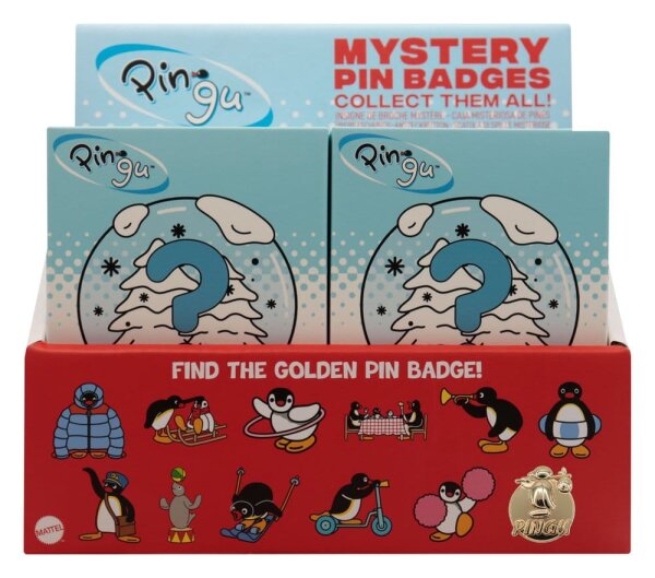 Pingu Mystery Ansteck-Pins Blind Box Display (12)
