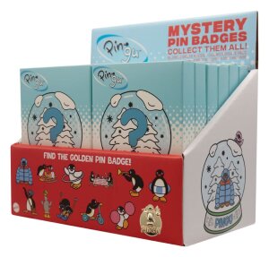 Pingu Mystery Ansteck-Pins Blind Box Display (12)