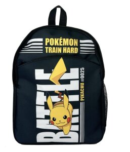 Pokemon Rucksack Pokemon Train Hard Schwarz