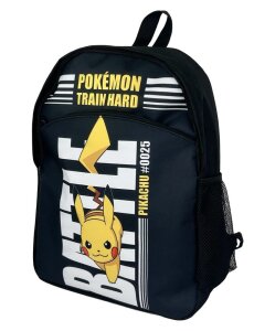 Pokemon Rucksack Pokemon Train Hard Schwarz