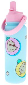 Pusheen Trinkflasche Flip Top By The Pool Blau