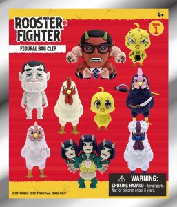 Rooster Fighter 3D PVC-Taschenanhänger Serie 1 Blind...