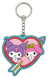Sanrio Gummi-Schlüsselanhänger Kuromi & My...