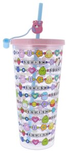 Squishmallows Becher mit Strohhalm Squish Squad 700 ml