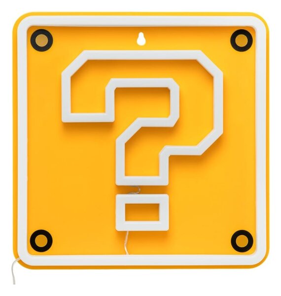 Super Mario LED Neon Wandleuchte Question Block 24 x 24 cm