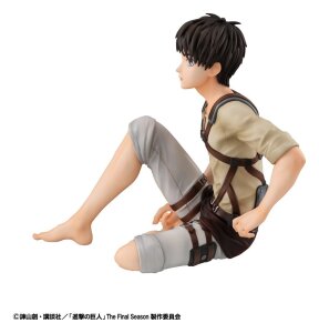 Attack on Titan G.E.M. Series PVC Figur Eren Yeager Palm Size 10 cm