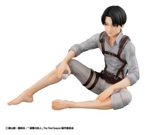 Attack on Titan G.E.M. Series PVC Figur Squad Captain Levi Palm Size 9 cm