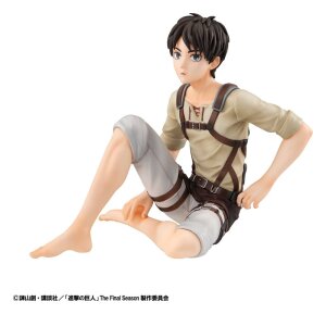 Attack on Titan G.E.M. Series PVC Figuren 2er-Pack Eren Yeager & Squad Captain Levi Palm Size