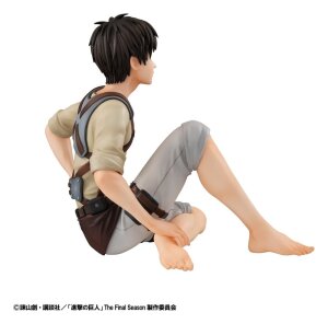 Attack on Titan G.E.M. Series PVC Figuren 2er-Pack Eren Yeager & Squad Captain Levi Palm Size