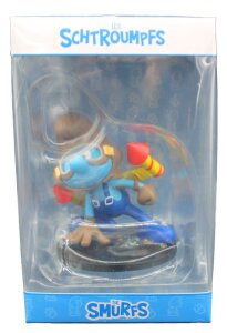 Die Schlümpfe Statue Raketenrucksack-Schlumpf 10 cm