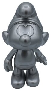 Die Schlümpfe Vinyl Figur Schlumpf Silber 19 cm