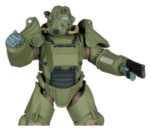 Fallout 76 Gaming Edition Actionfigur T-45 Military Armor (Red Platinum Edition) 20 cm