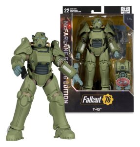 Fallout 76 Gaming Edition Actionfigur T-45 Military Armor (Red Platinum Edition) 20 cm