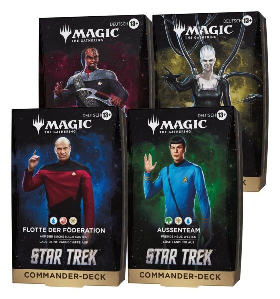 Magic the Gathering Star Trek Commander-Decks Umkarton (4) deutsch
