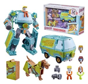 Transformers x Scooby-Doo Actionfiguren 2er-Pack Mysterious Prime & Automutt 15 cm