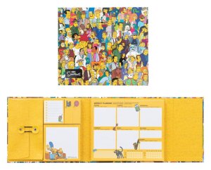 Die Simpsons Wochenplaner mit Haftnotizen 19 x 17 cm