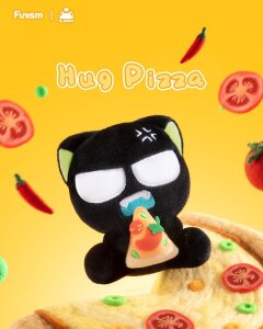 Luo Xiaohei Hug Series Plüsch-Schlüsselanhänger Blind Box Display (6)