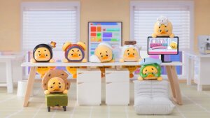 Upset Duck: Status Display Duck Blind Box Figur 5 cm...