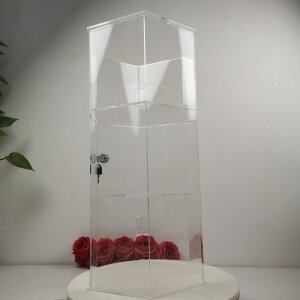 Evoretro 3-stufiger abschließbarer sechseckiger Acryl-Displayturm
